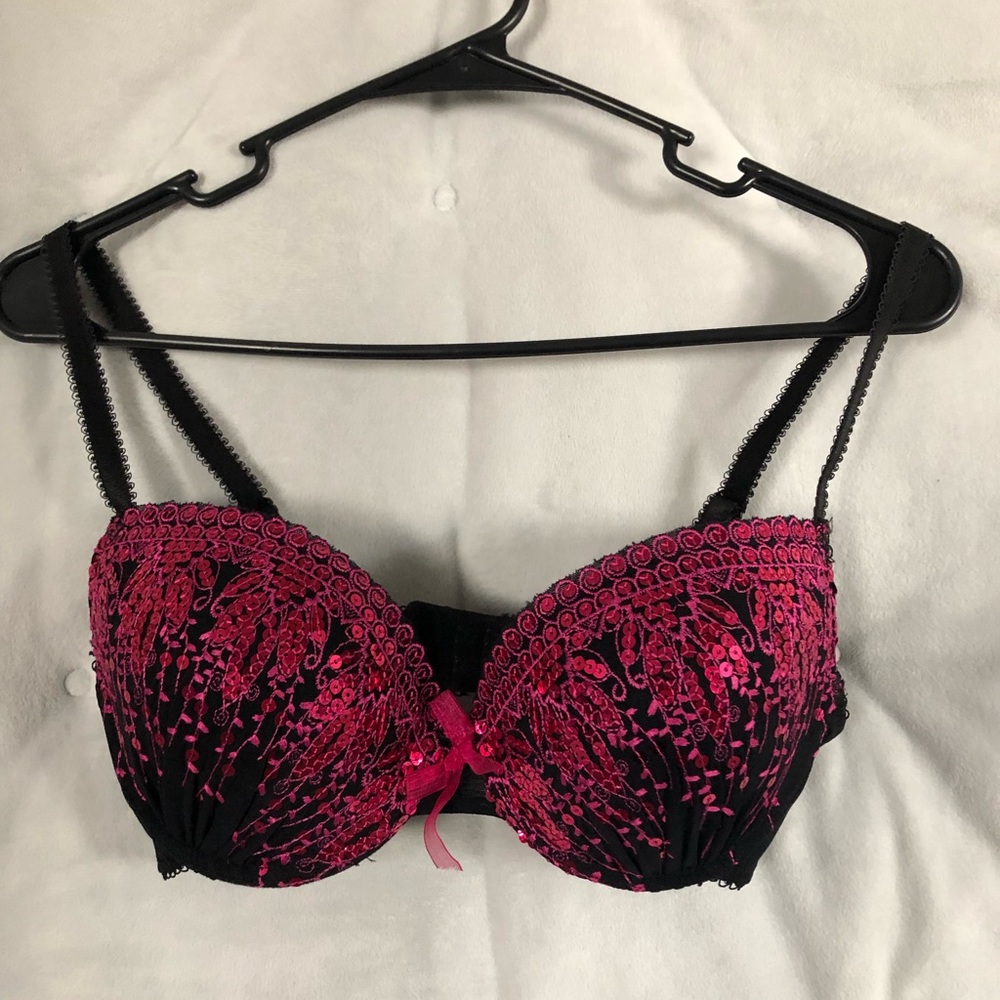 Sparkle fuchsia bra